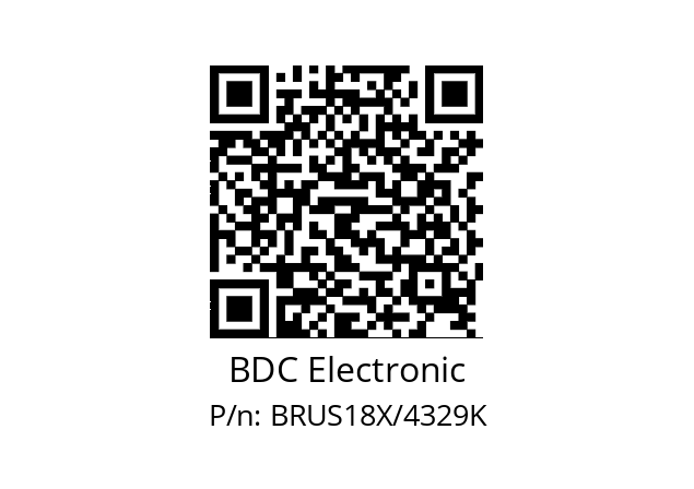   BDC Electronic BRUS18X/4329K