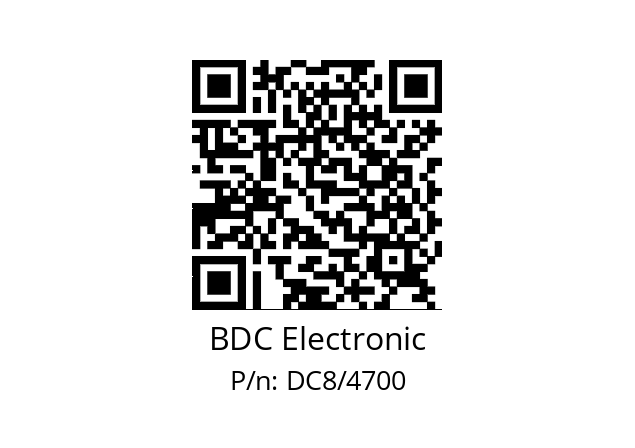   BDC Electronic DC8/4700