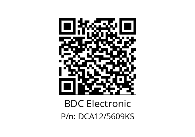   BDC Electronic DCA12/5609KS