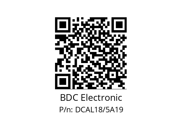   BDC Electronic DCAL18/5A19