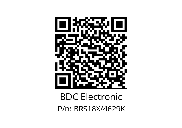   BDC Electronic BRS18X/4629K