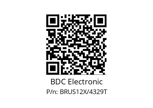   BDC Electronic BRUS12X/4329T