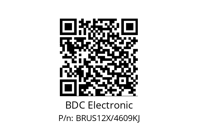   BDC Electronic BRUS12X/4609KJ