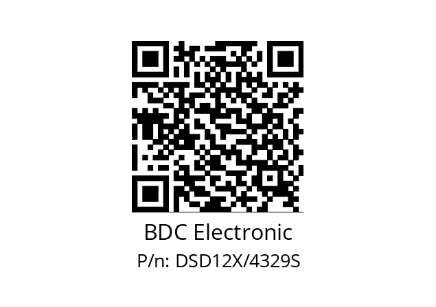   BDC Electronic DSD12X/4329S