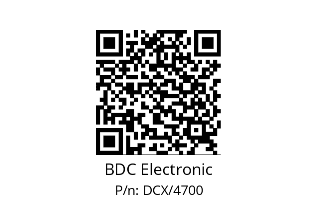   BDC Electronic DCX/4700