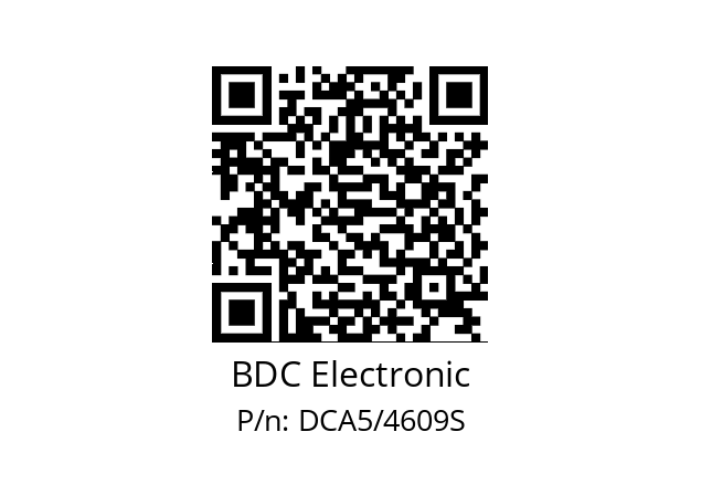   BDC Electronic DCA5/4609S