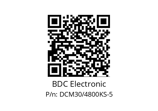   BDC Electronic DCM30/4800KS-5