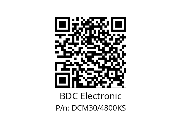   BDC Electronic DCM30/4800KS