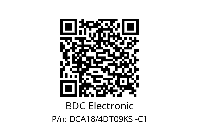   BDC Electronic DCA18/4DT09KSJ-C1