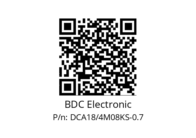   BDC Electronic DCA18/4M08KS-0.7