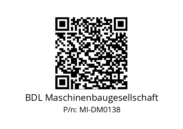  MI-DM0138 BDL Maschinenbaugesellschaft MI-DM0138