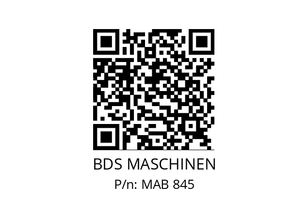   BDS MASCHINEN MAB 845