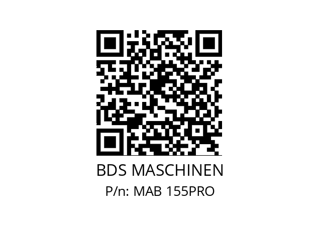   BDS MASCHINEN MAB 155PRO