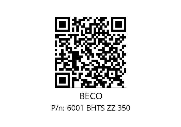   BECO 6001 BHTS ZZ 350