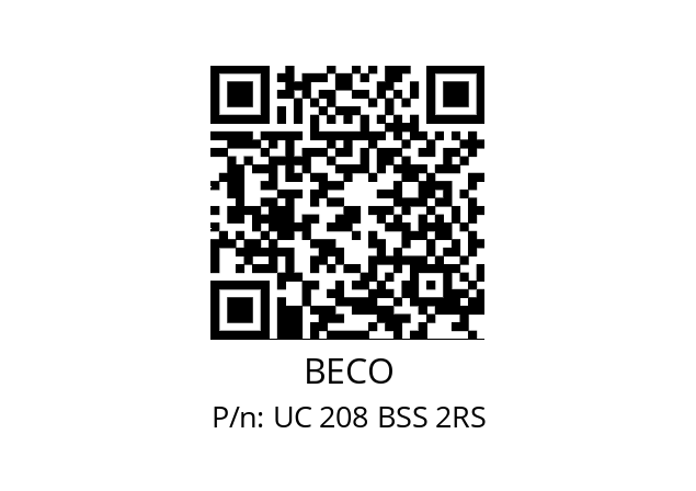   BECO UC 208 BSS 2RS