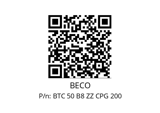   BECO BTC 50 B8 ZZ CPG 200