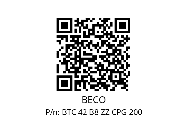   BECO BTC 42 B8 ZZ CPG 200