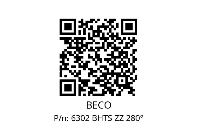   BECO 6302 BHTS ZZ 280°