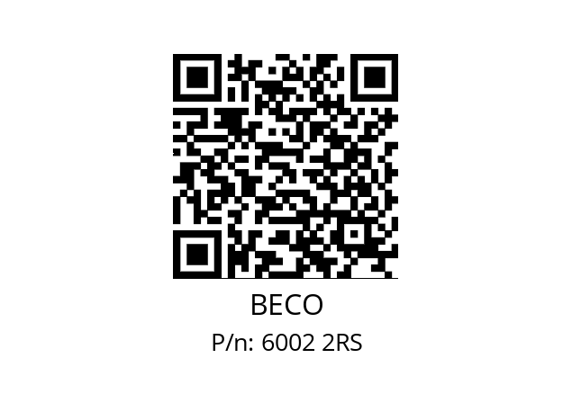   BECO 6002 2RS