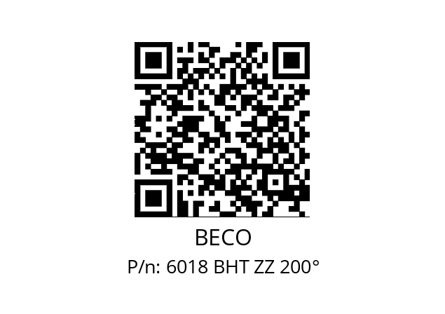   BECO 6018 BHT ZZ 200°