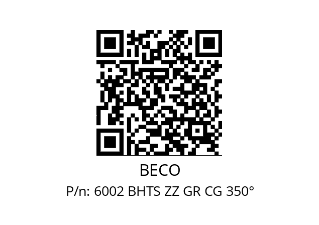   BECO 6002 BHTS ZZ GR CG 350°