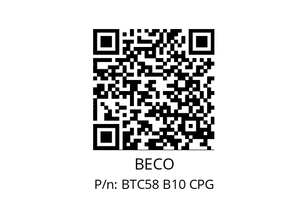   BECO BTC58 B10 CPG