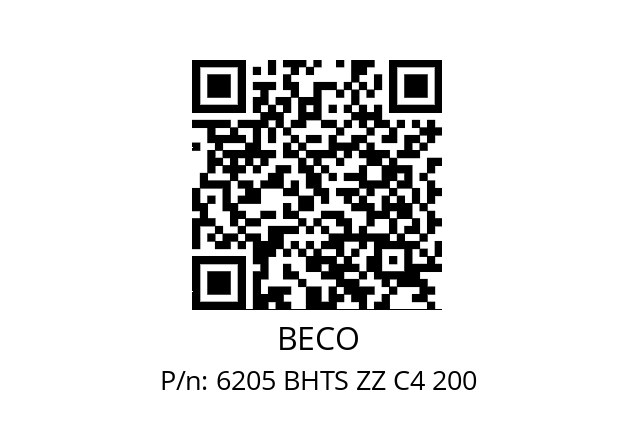   BECO 6205 BHTS ZZ C4 200