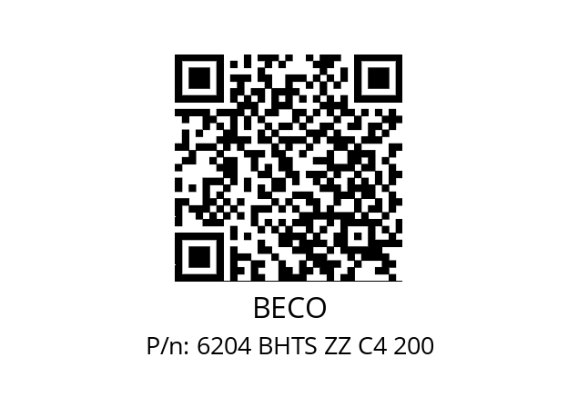   BECO 6204 BHTS ZZ C4 200