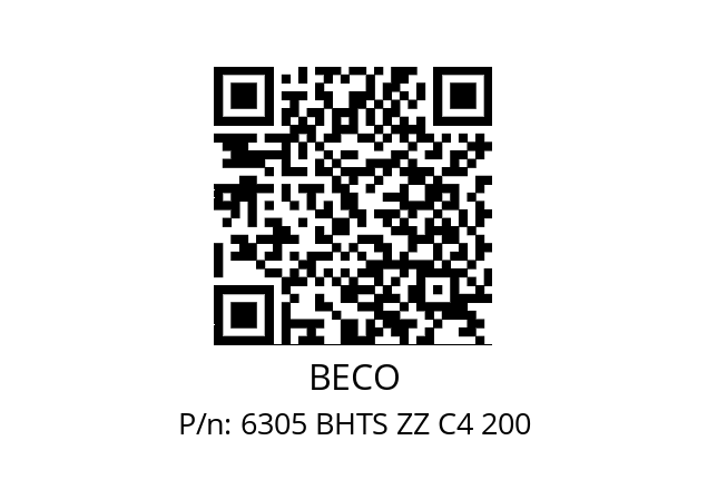   BECO 6305 BHTS ZZ C4 200