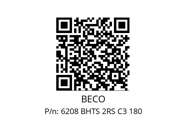   BECO 6208 BHTS 2RS C3 180