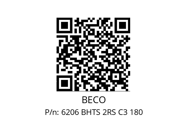   BECO 6206 BHTS 2RS C3 180