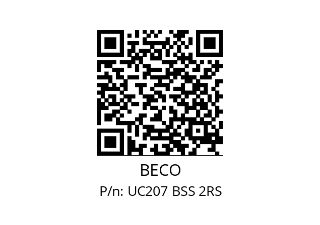   BECO UC207 BSS 2RS