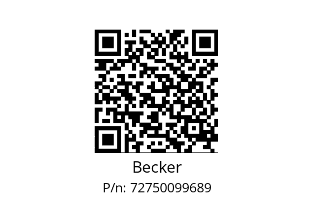   Becker 72750099689