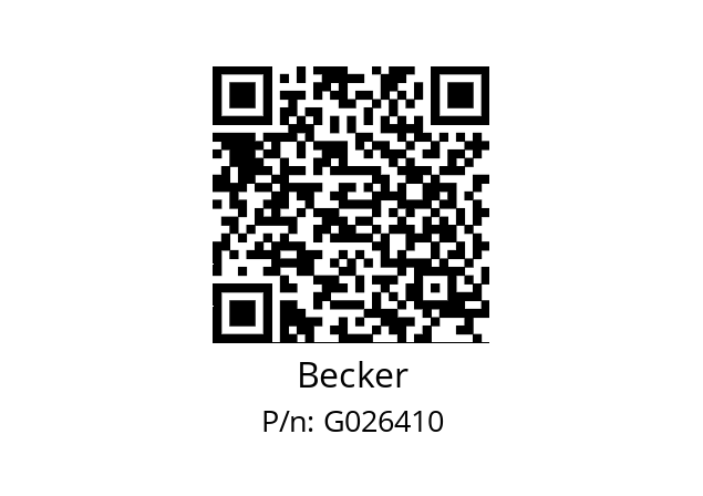   Becker G026410