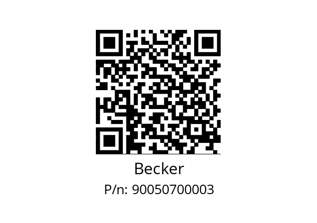   Becker 90050700003