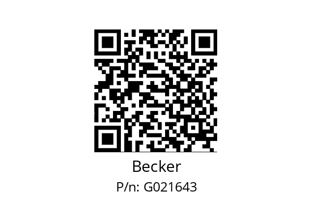   Becker G021643