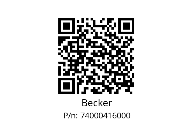   Becker 74000416000