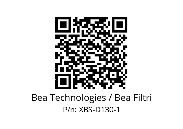   Bea Technologies / Bea Filtri XBS-D130-1