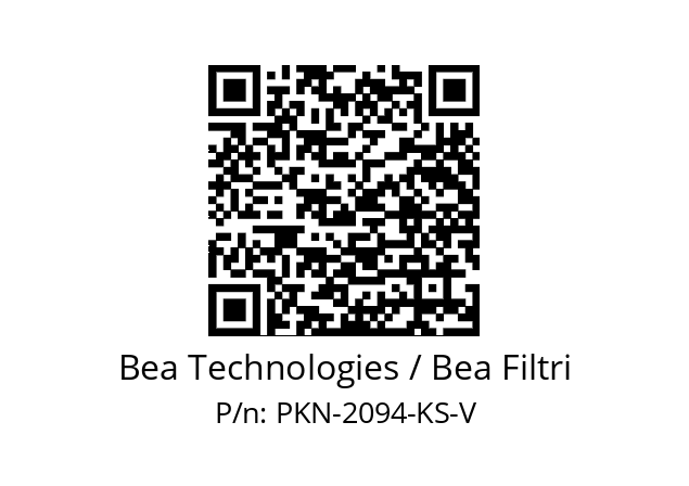  F201 A  Bea Technologies / Bea Filtri PKN-2094-KS-V