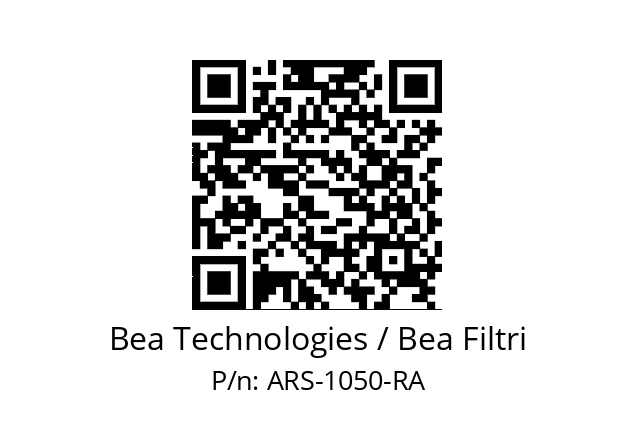   Bea Technologies / Bea Filtri ARS-1050-RA