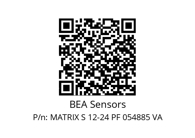   BEA Sensors MATRIX S 12-24 PF 054885 VA