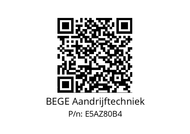   BEGE Aandrijftechniek E5AZ80B4