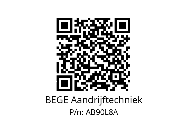   BEGE Aandrijftechniek AB90L8A