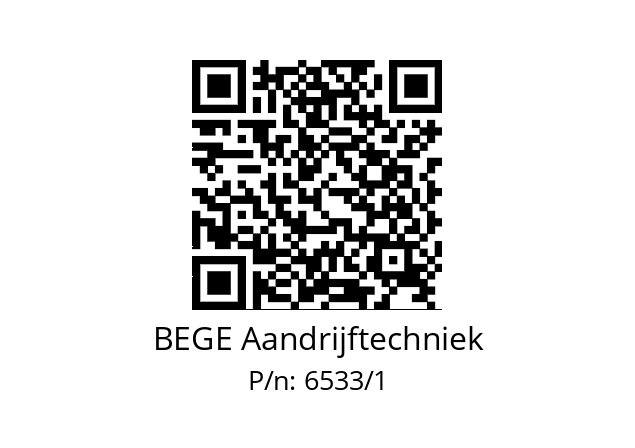   BEGE Aandrijftechniek 6533/1