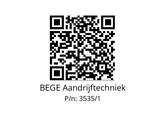   BEGE Aandrijftechniek 3535/1