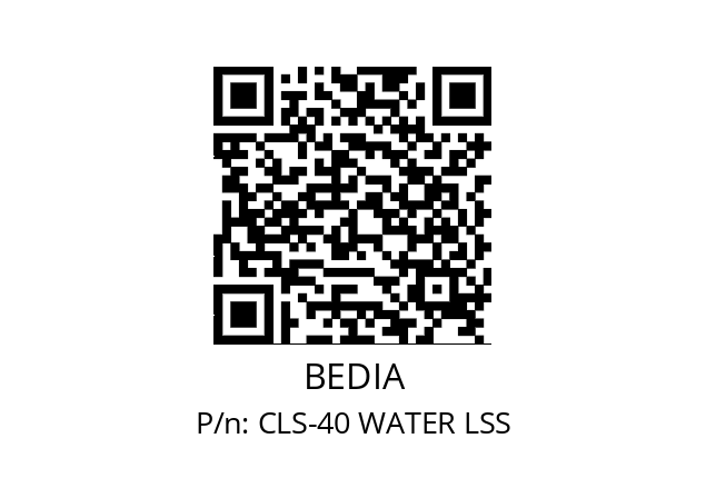   BEDIA CLS-40 WATER LSS