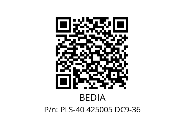   BEDIA PLS-40 425005 DC9-36