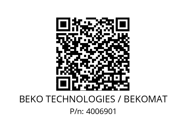  S_XEKA00019 BEKO TECHNOLOGIES / BEKOMAT 4006901