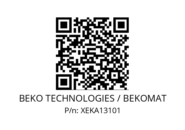   BEKO TECHNOLOGIES / BEKOMAT XEKA13101