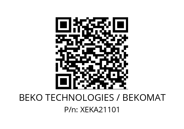   BEKO TECHNOLOGIES / BEKOMAT XEKA21101